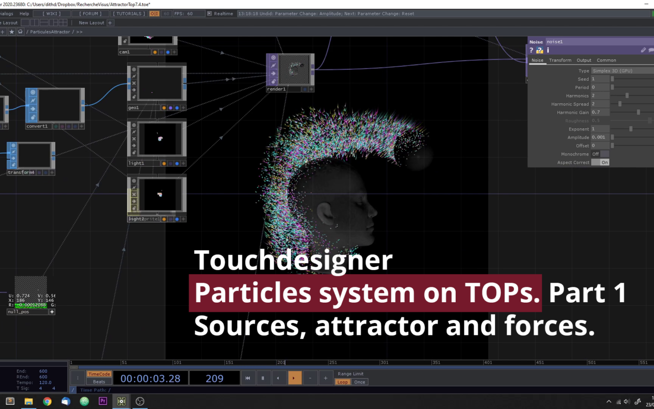 Particle system in touchdesigner