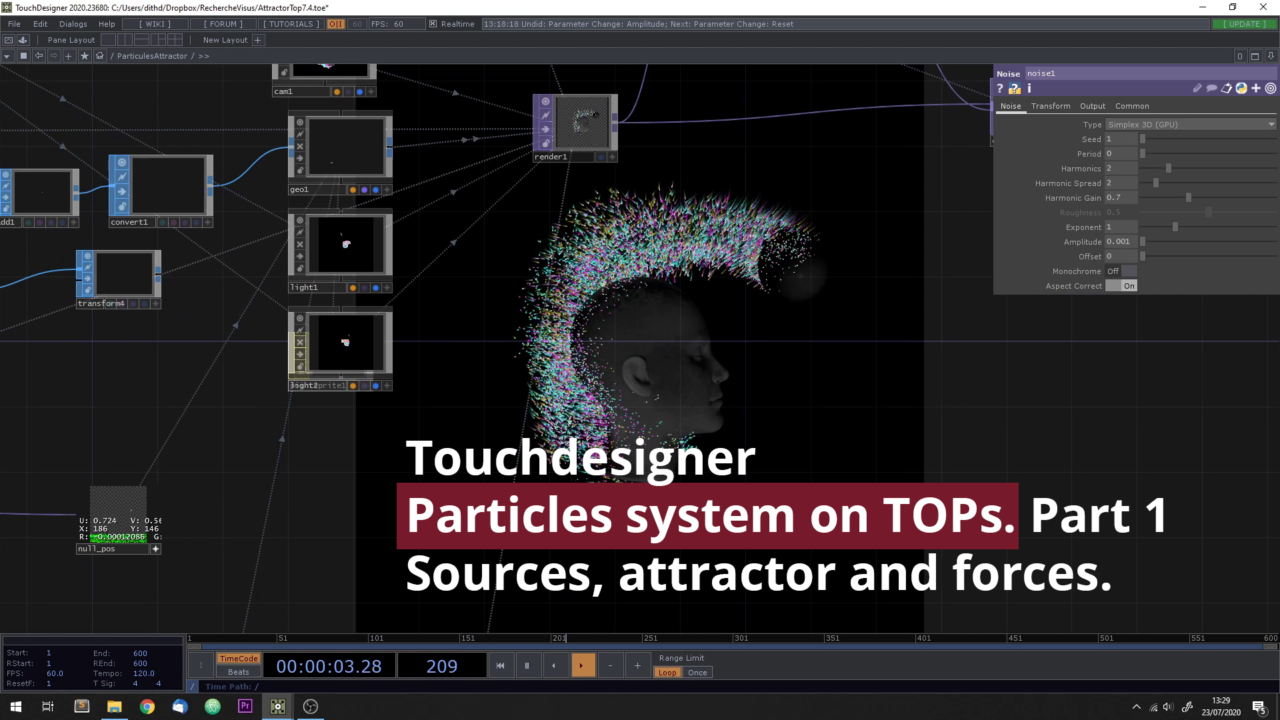 Touchdesigner - How to build a particle system